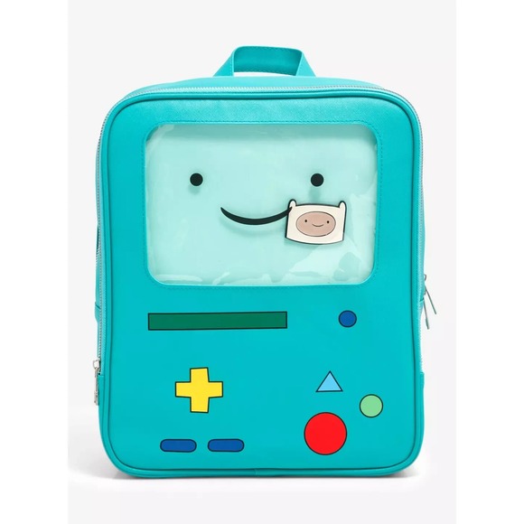 Bioworld Handbags - Cartoon Network Adventure Time BMO Pin Collector Mini Backpack
